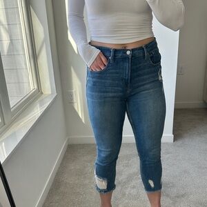 GAP Women's Blue Cropped Jeans